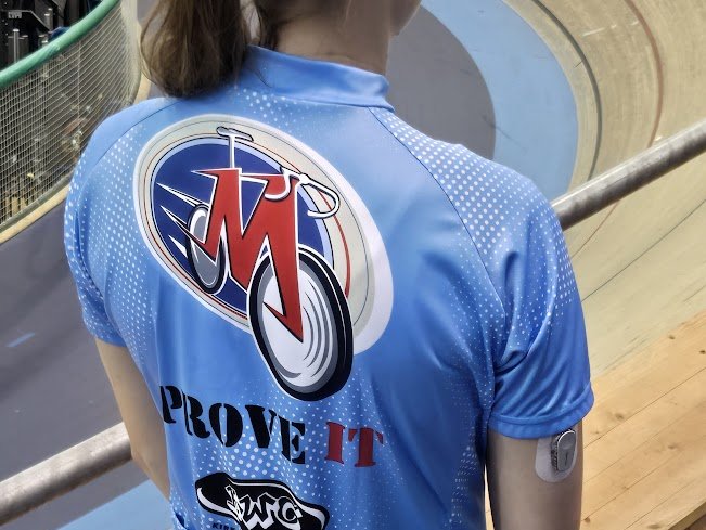 M jersey on McKenna, back view